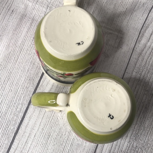 Two 3-D Floral Mugs by Heather Goldminc - Picture 11 of 14